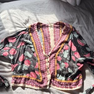 Free People XS Floral Top